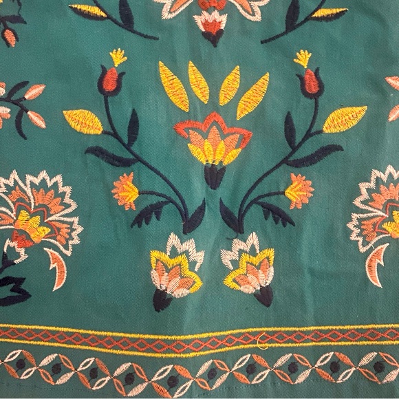 NWT Flying Tomato Emerald Green Embroidered Mini Skirt Womens S - Picture 5 of 7